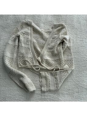 Aerie Wrap Cardigan, oatmeal XS, NWOT